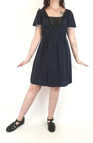 Country Road navy silk dress size 12