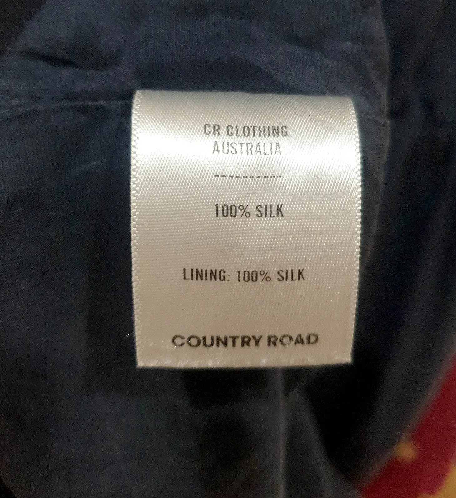 Country Road navy silk dress size 12