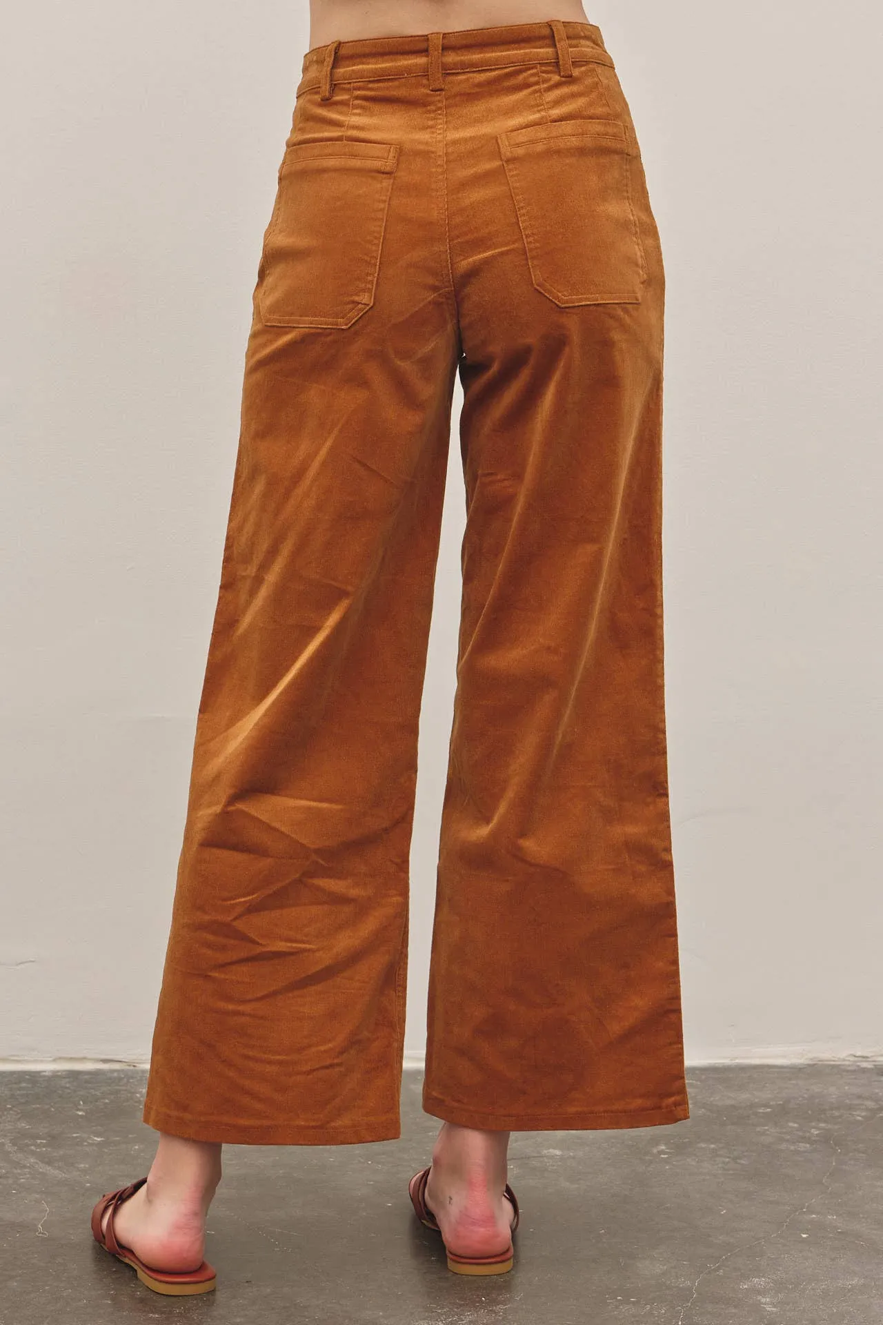 Cozy Chic Wide Leg Corduroy Pants