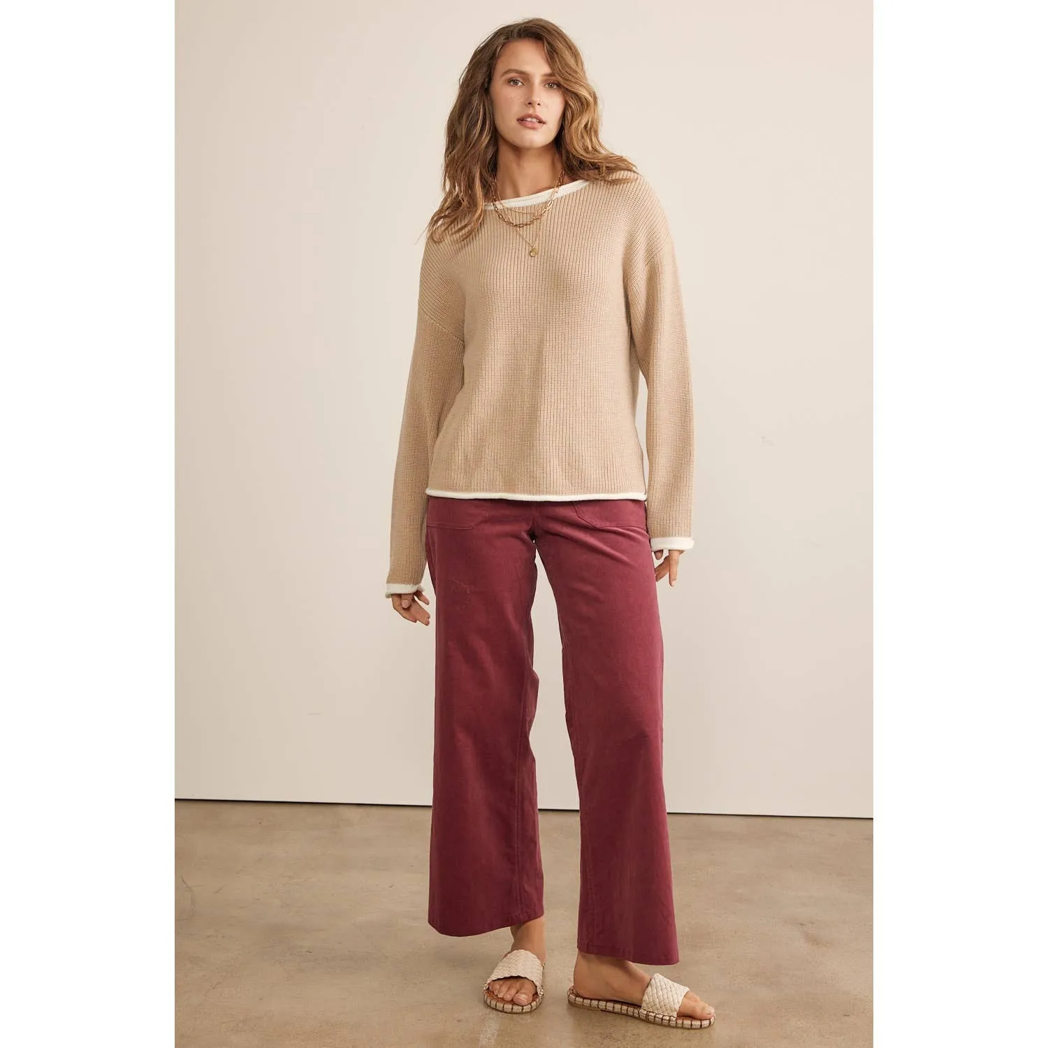 Cozy Chic Wide Leg Corduroy Pants