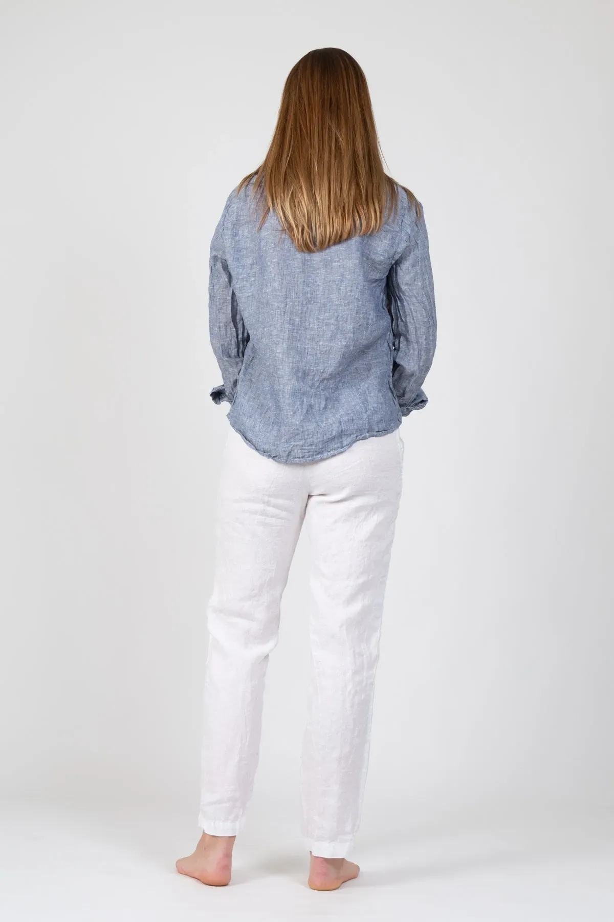 CP - Hampton Linen Pant | White