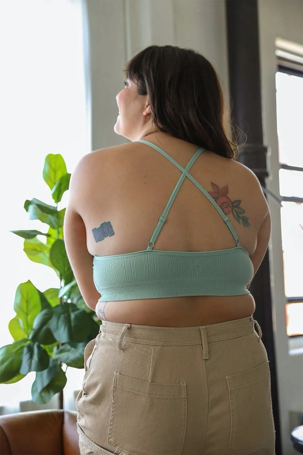 Crochet Lace Bralette Plus