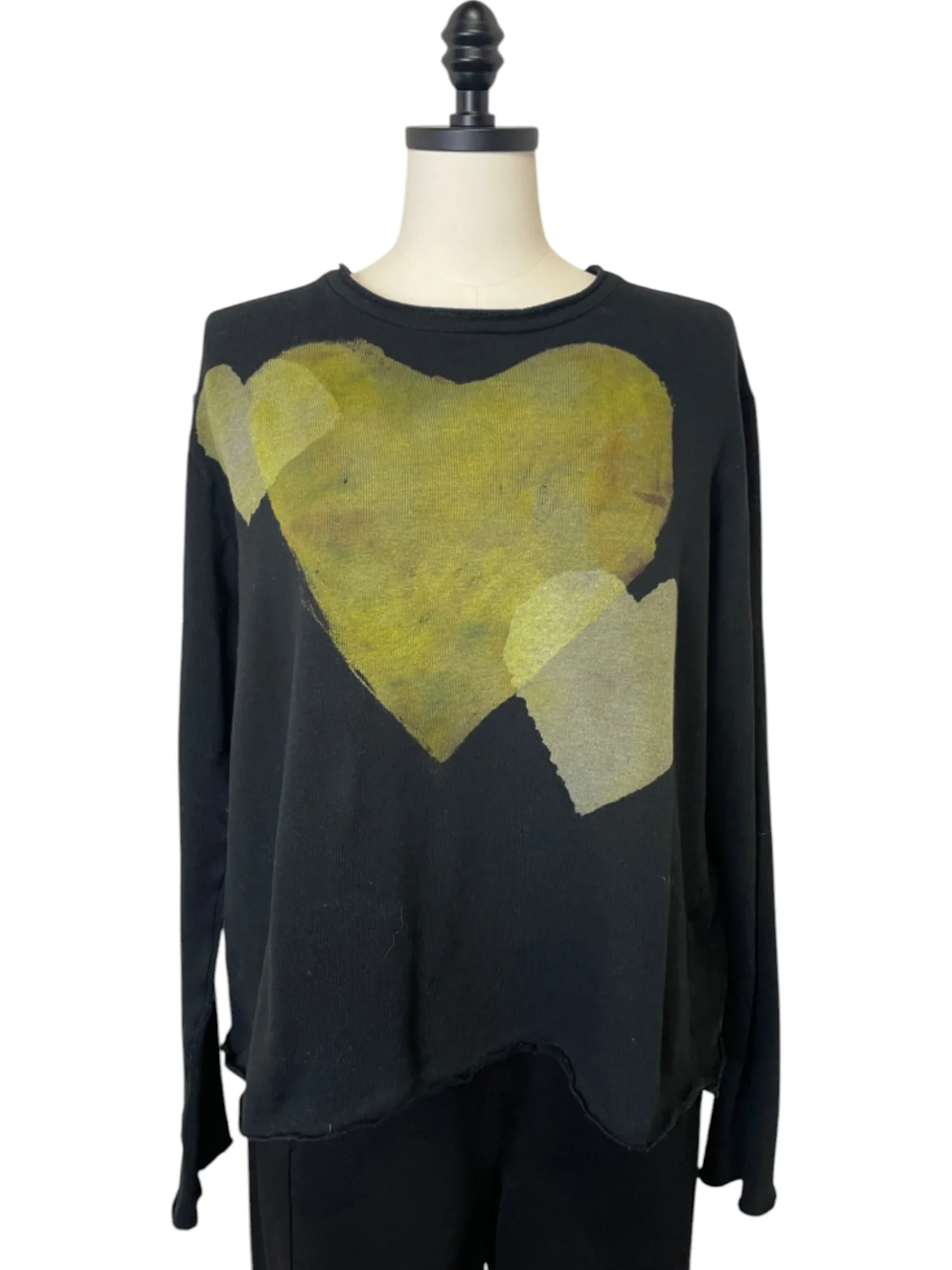 Crop Heart Sweater