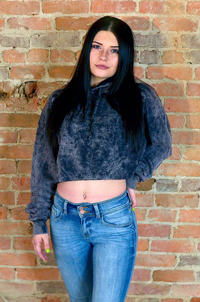 Cropped Mineral Hoodie Cloud