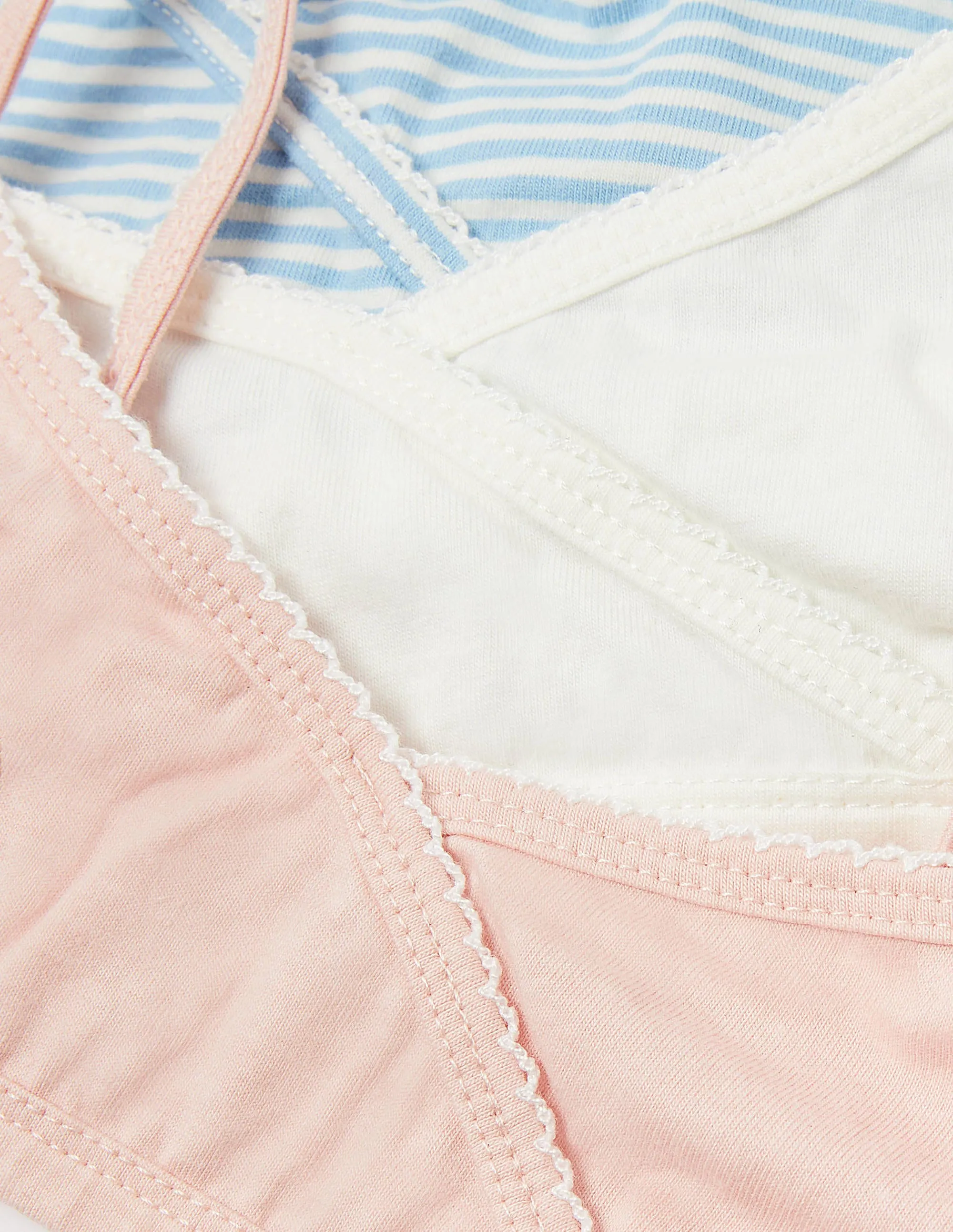 Crossover Crop Tops 3 Pack-Multi