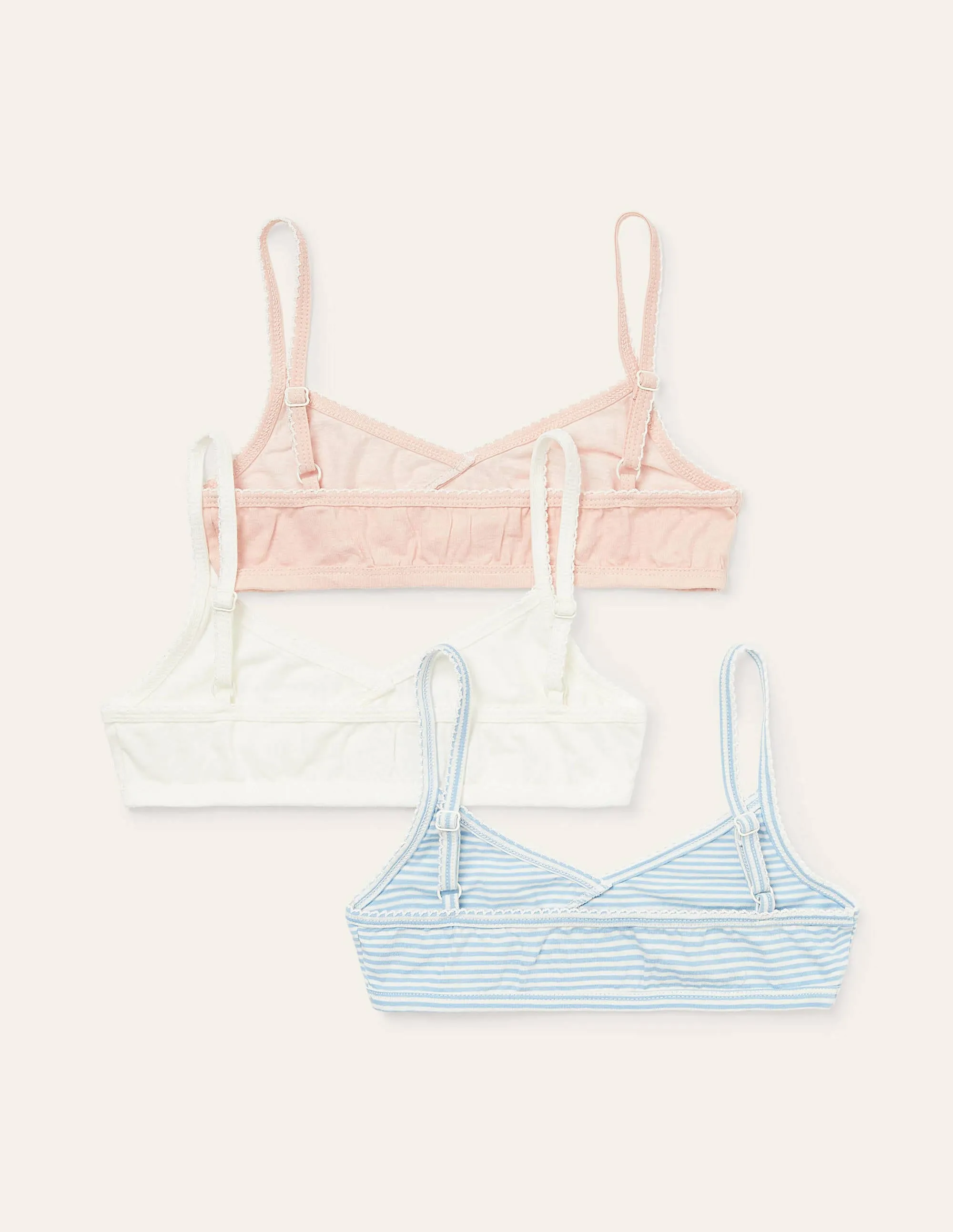 Crossover Crop Tops 3 Pack-Multi
