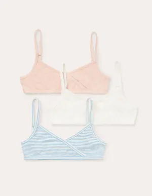 Crossover Crop Tops 3 Pack-Multi