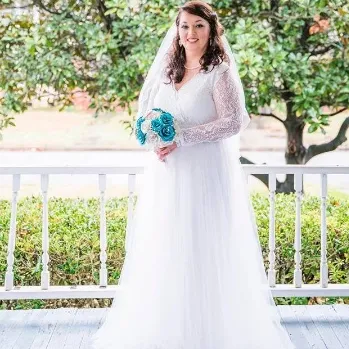 Curvy Ivory Tulle Dress #1125