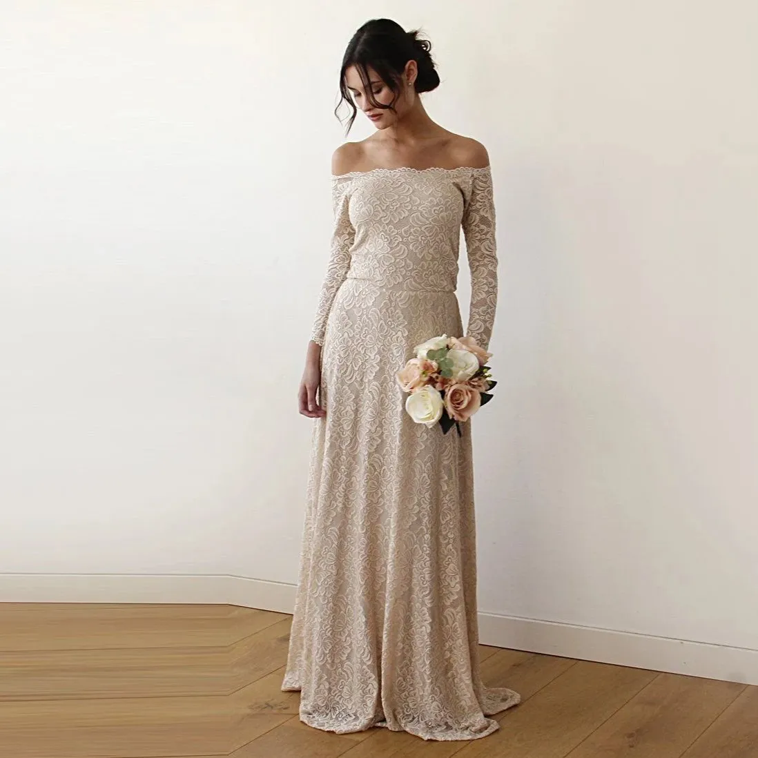 Curvy Off Shoulder Dress #1119