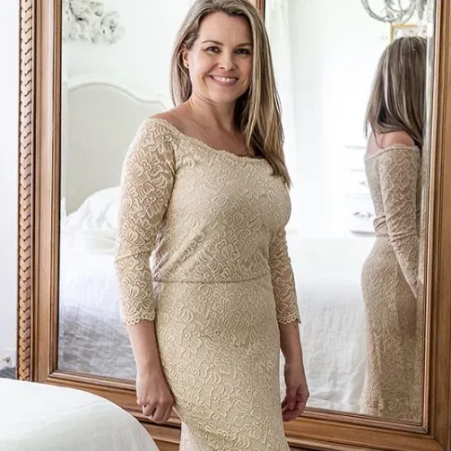 Curvy Off Shoulder Dress #1119