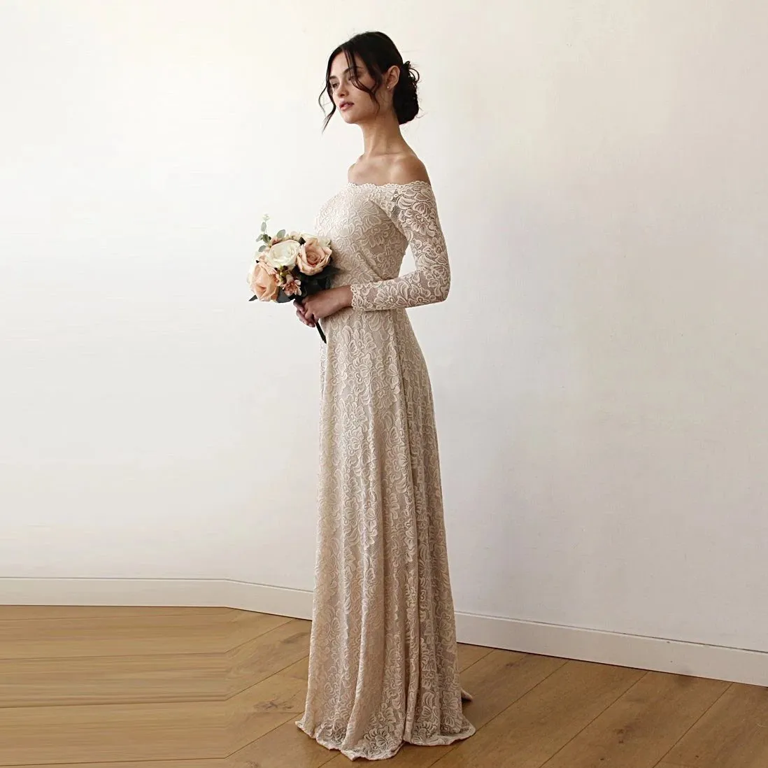 Curvy Off Shoulder Dress #1119