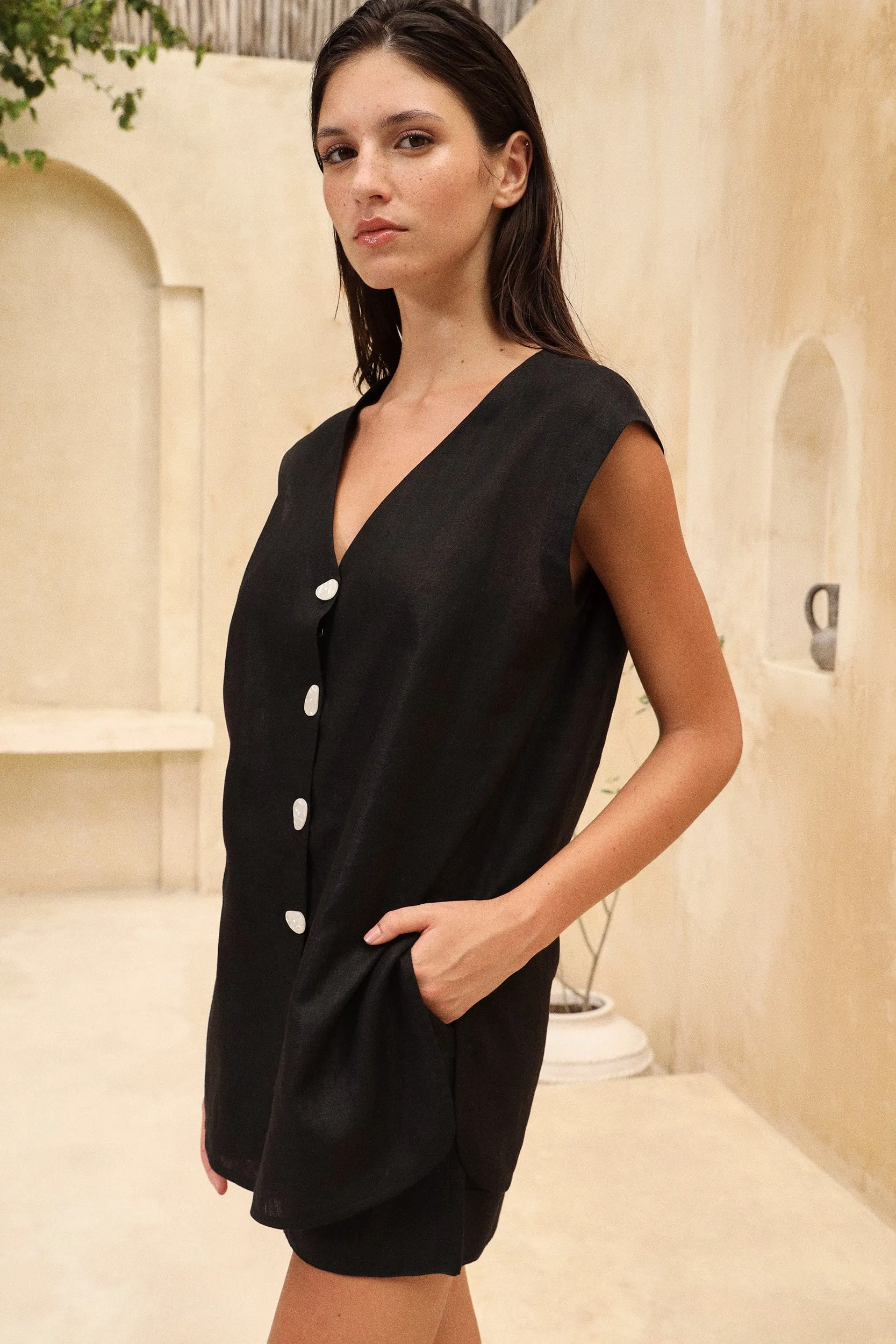 Cyprus Top (Black) & Mallorca Pants (Black)