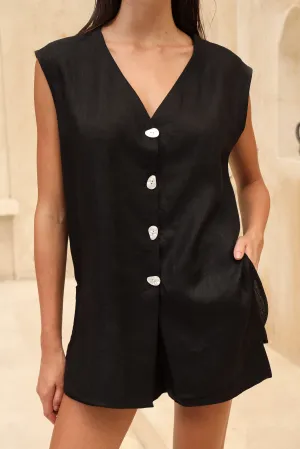 Cyprus Top (Black) & Mallorca Pants (Black)