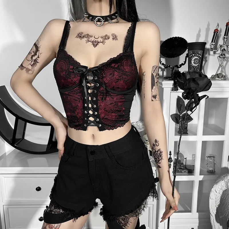 DARK STYLE LACE VEST UB98012