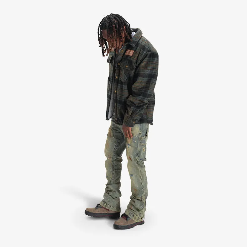 DAZED FLANNEL JACKET (ARMY)