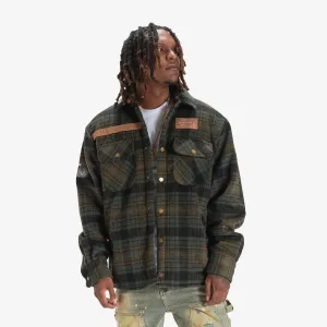 DAZED FLANNEL JACKET (ARMY)