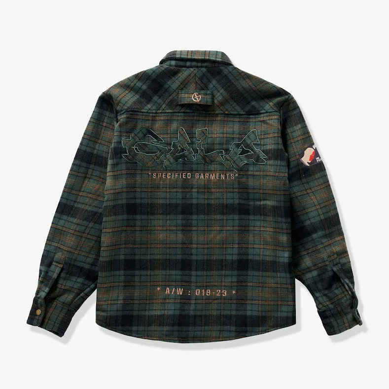 DAZED FLANNEL JACKET (ARMY)