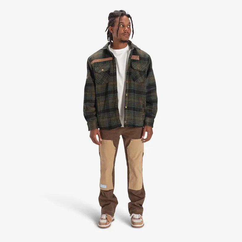 DAZED FLANNEL JACKET (ARMY)