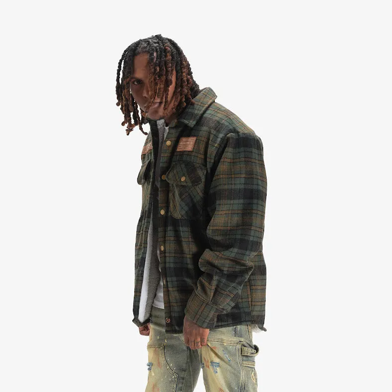 DAZED FLANNEL JACKET (ARMY)
