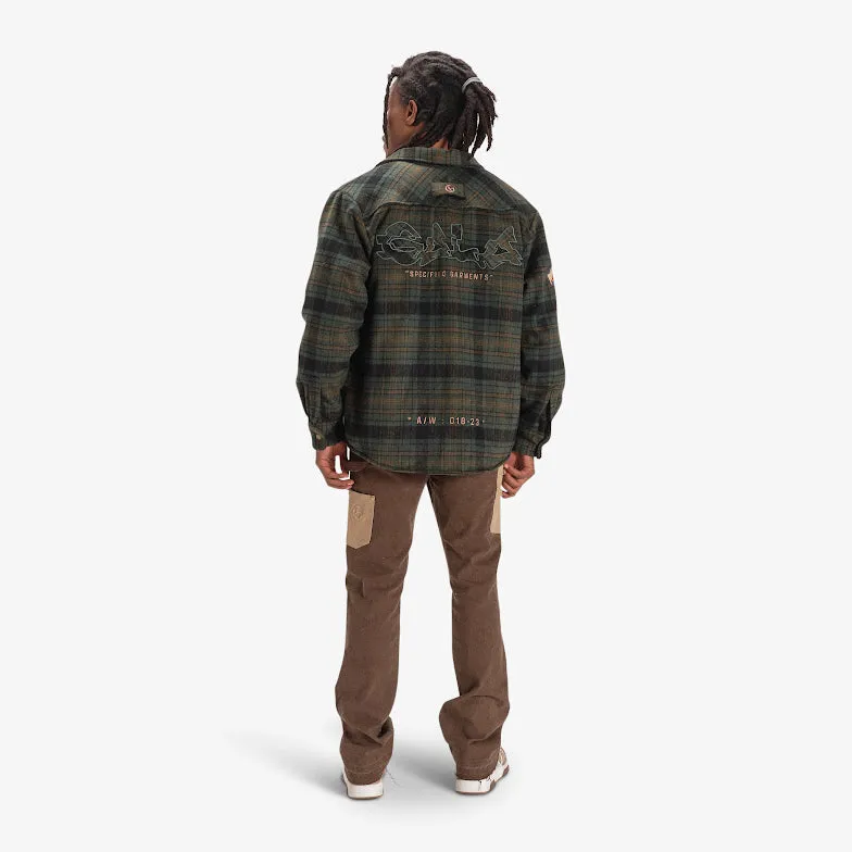 DAZED FLANNEL JACKET (ARMY)