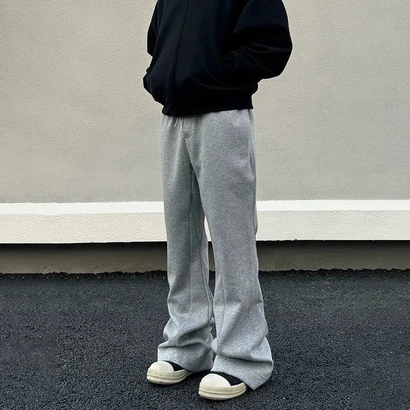 Deconstructed Cotton Flared Sweatpants