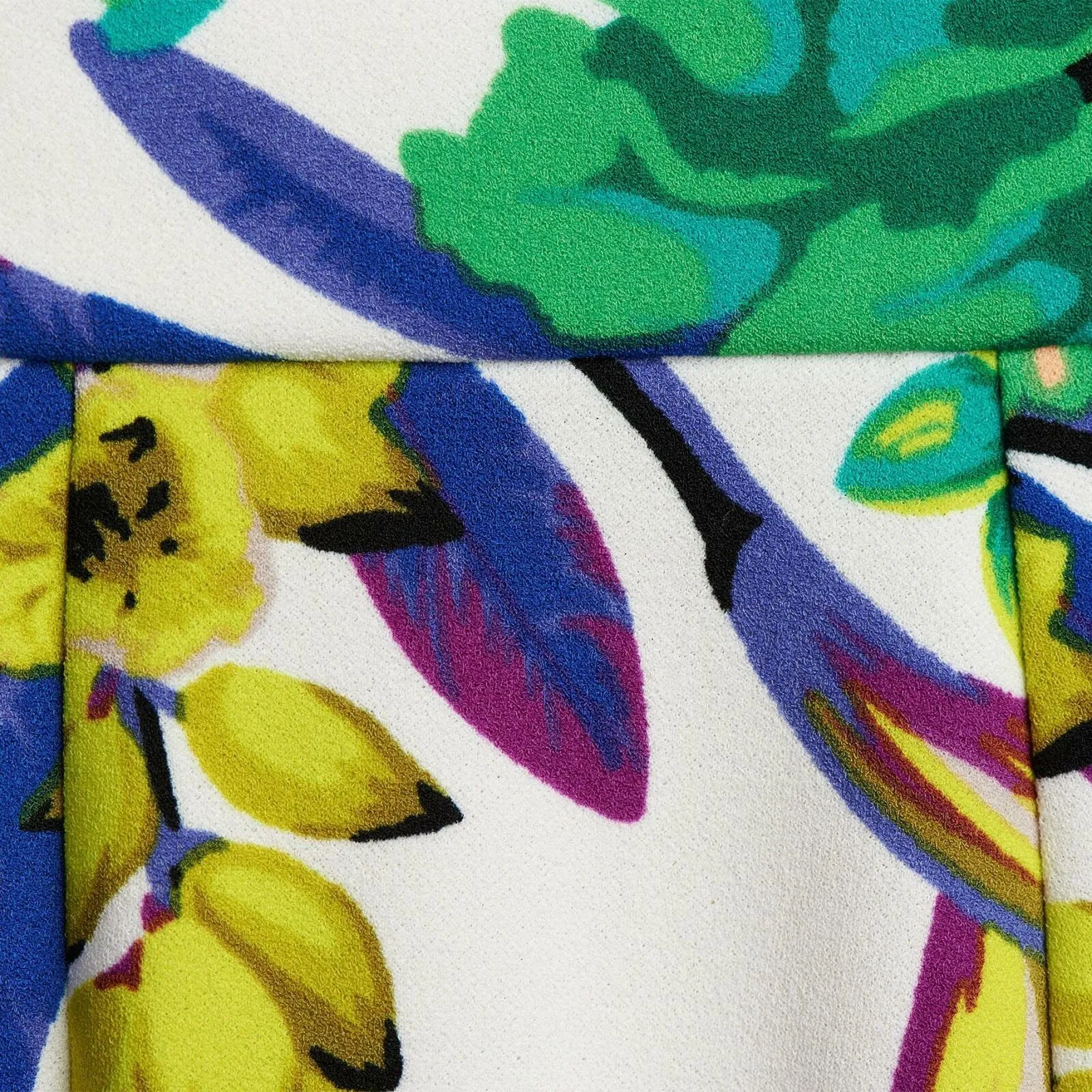 Dennis Basso Women's Floral Luxe Crepe Wide Leg Pants
