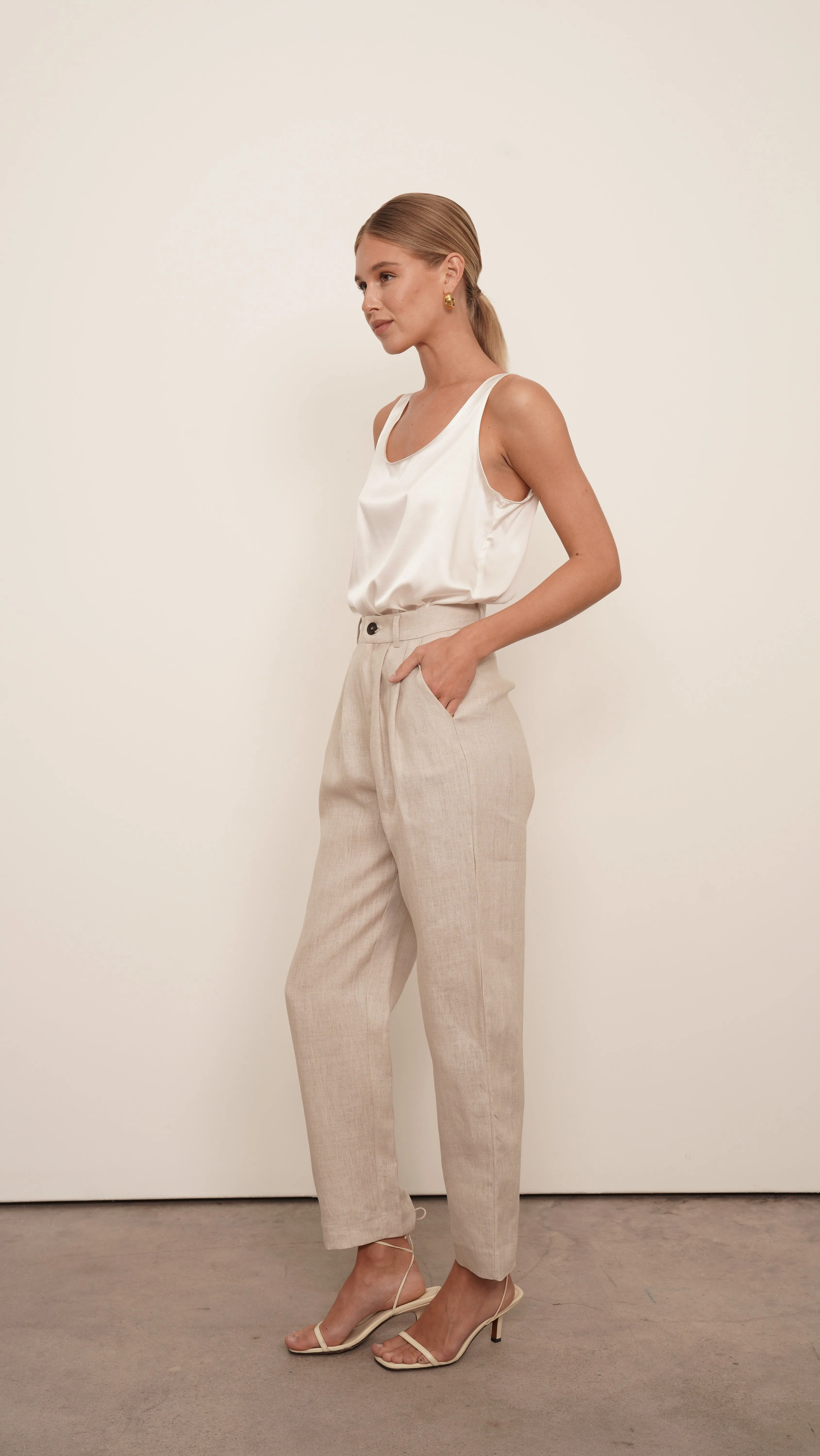 DINAH TROUSERS - OAT