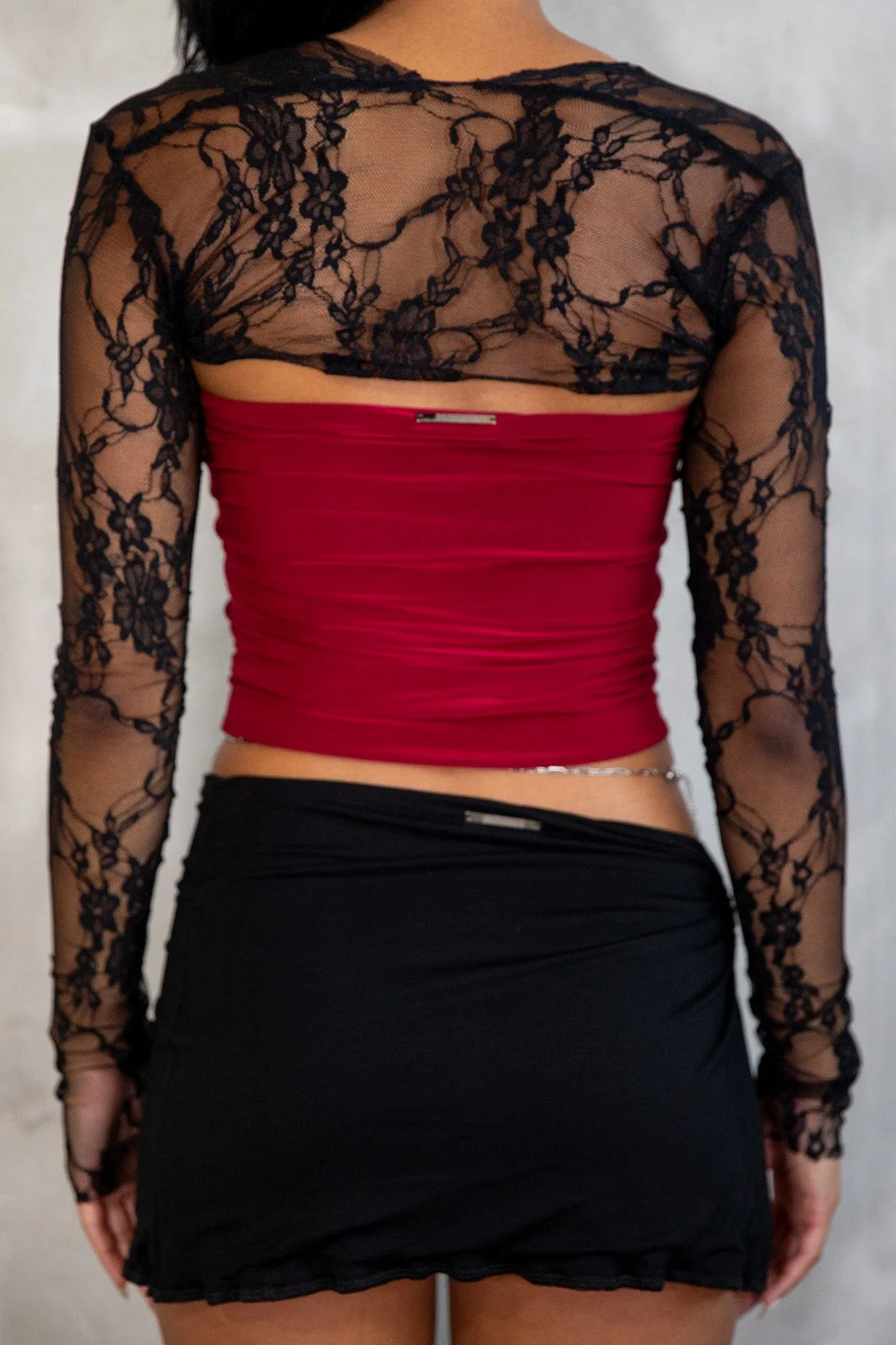 DISIAC Black Lace Bolero