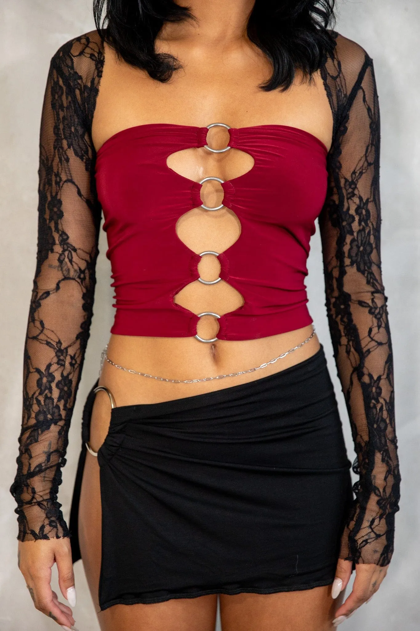 DISIAC Black Lace Bolero
