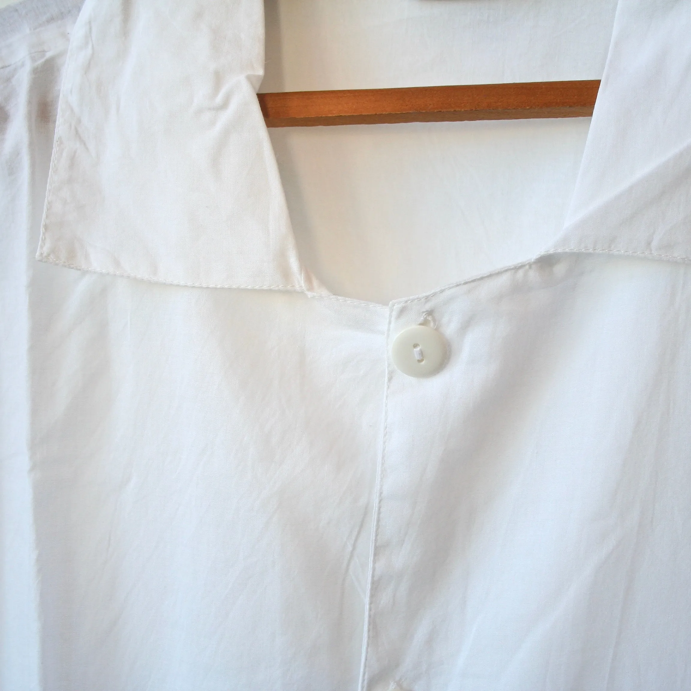 Domi Oversized Cotton Batiste Pajama Set - White
