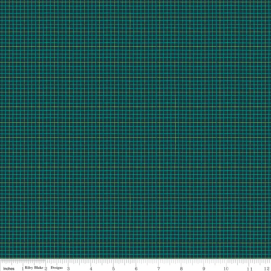 Dorothy's Journey Plaid Dark Green