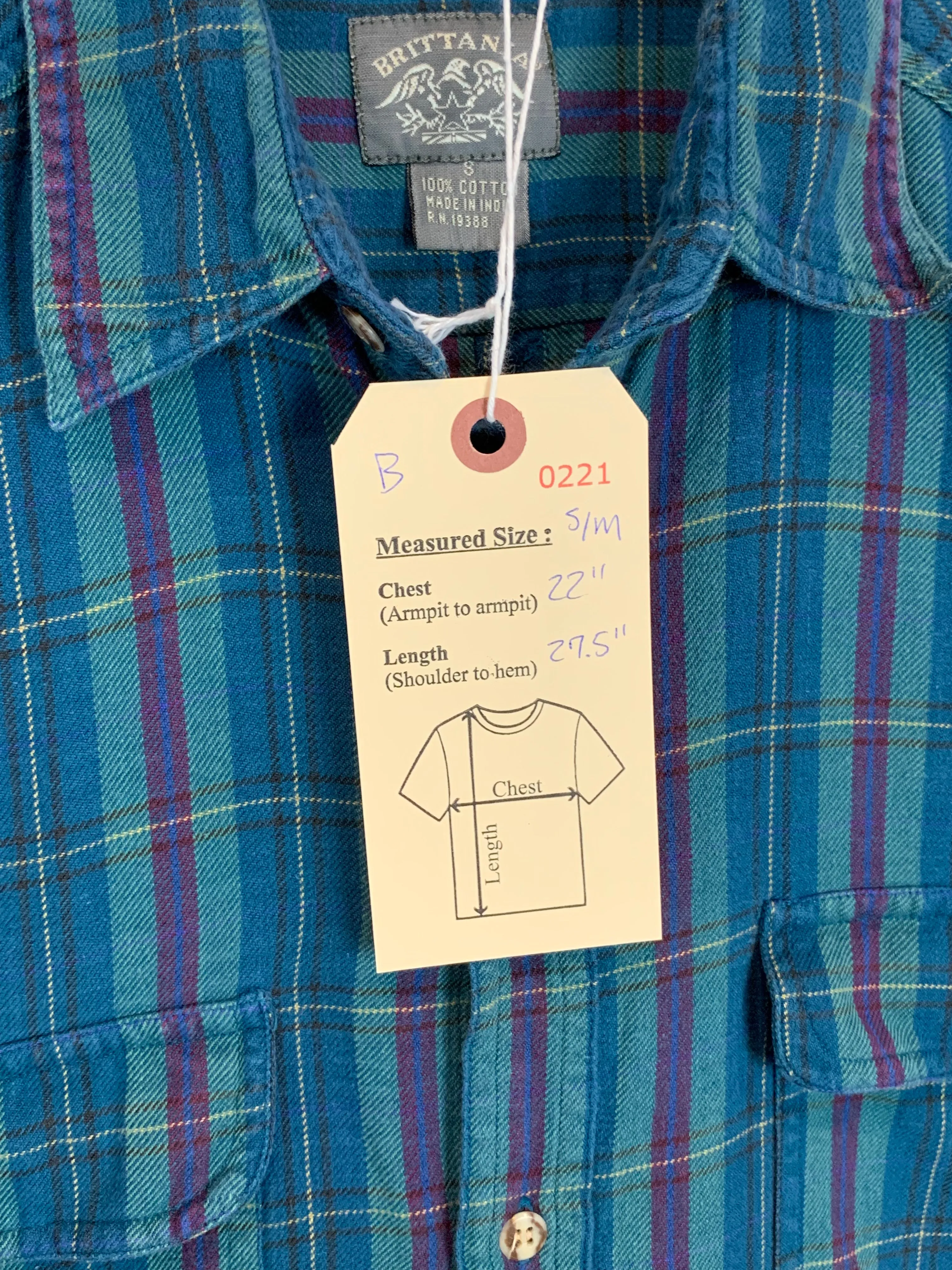 Double Pocket S/S Flannel (S/M)