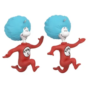 Dr. Seuss's The Cat in the Hat Thing One and Thing Two Hallmark Keepsake Ornaments Set of 2