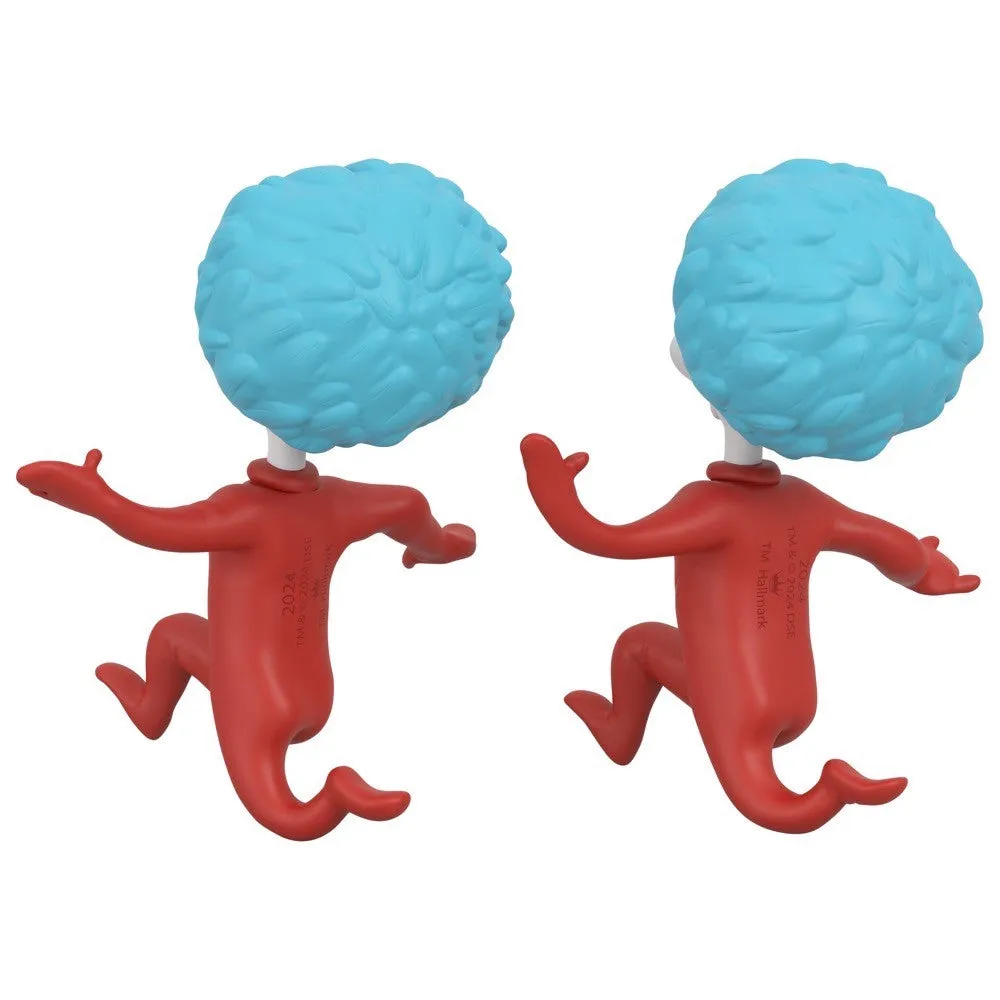 Dr. Seuss's The Cat in the Hat Thing One and Thing Two Hallmark Keepsake Ornaments Set of 2