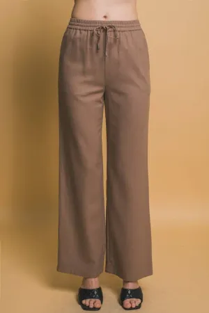 Drawstring Waist Linen Pants