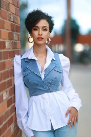 Dynamic Duo Blouse Set
