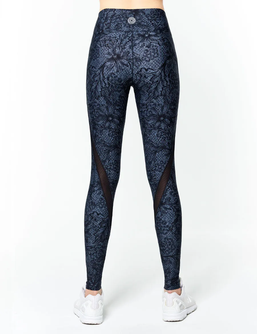easyoga LESPIRO Streamer Retro Tights - FC6 Blossom Grey
