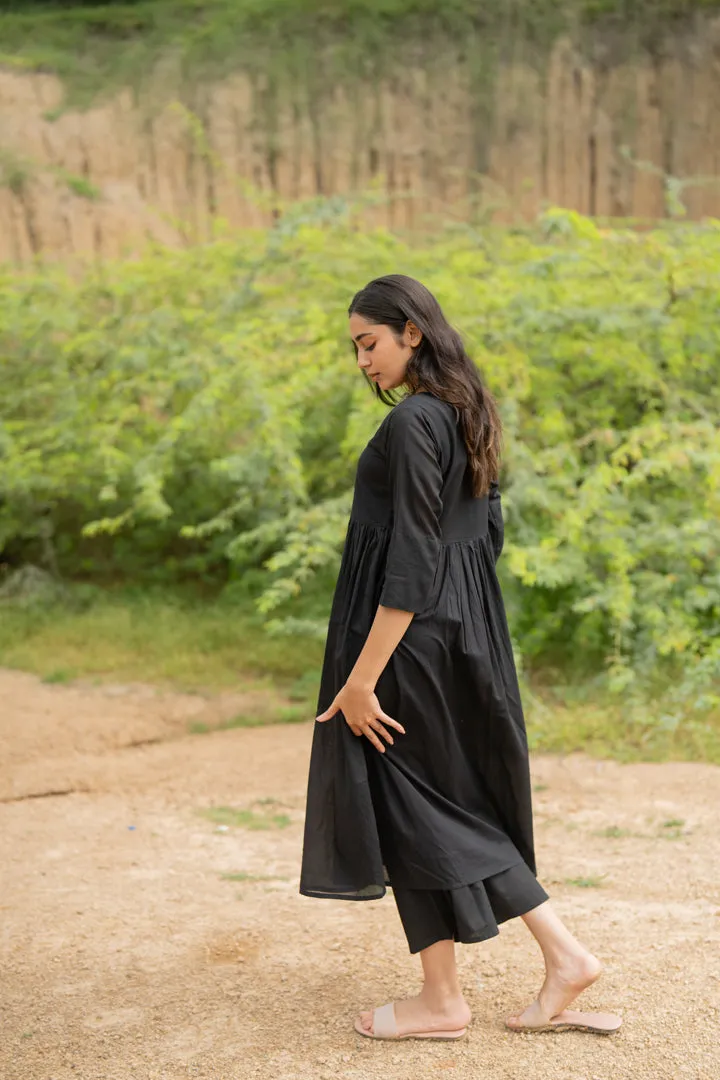 Ebony Black Kurta Set