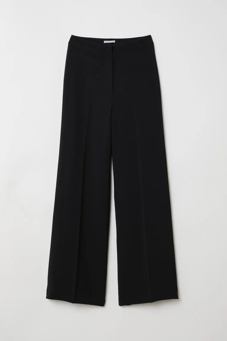 Ecru Vandross Wide Leg Black