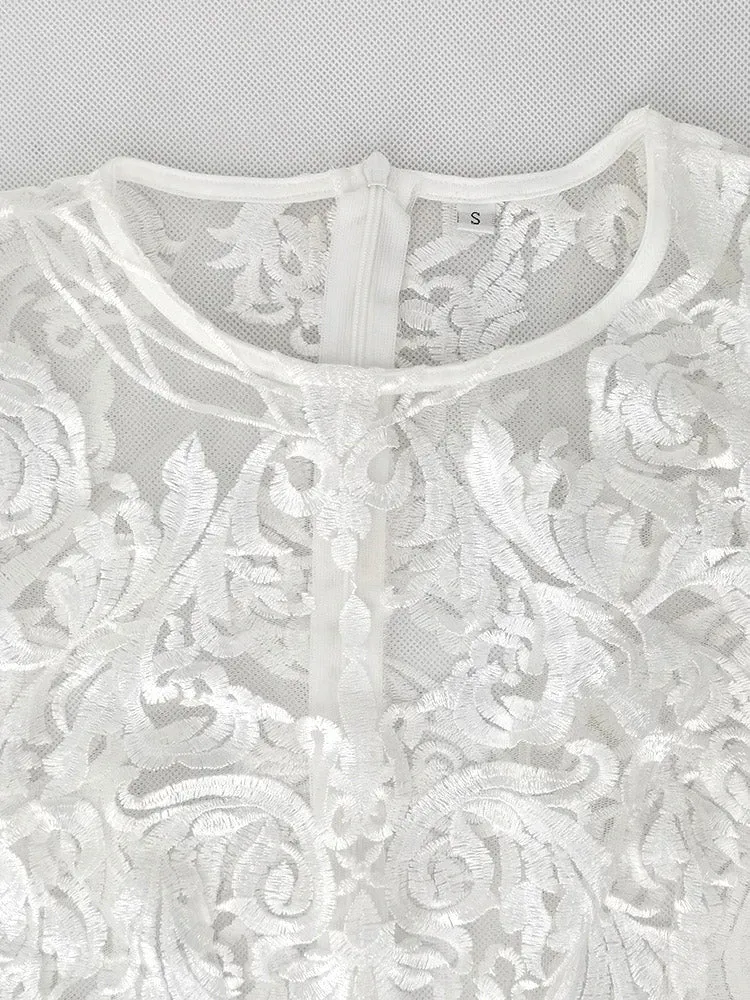 Elegant Lace Tassel Bell Sleeve Dresses