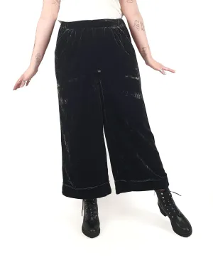 Elk black velvet wide leg pants size 12