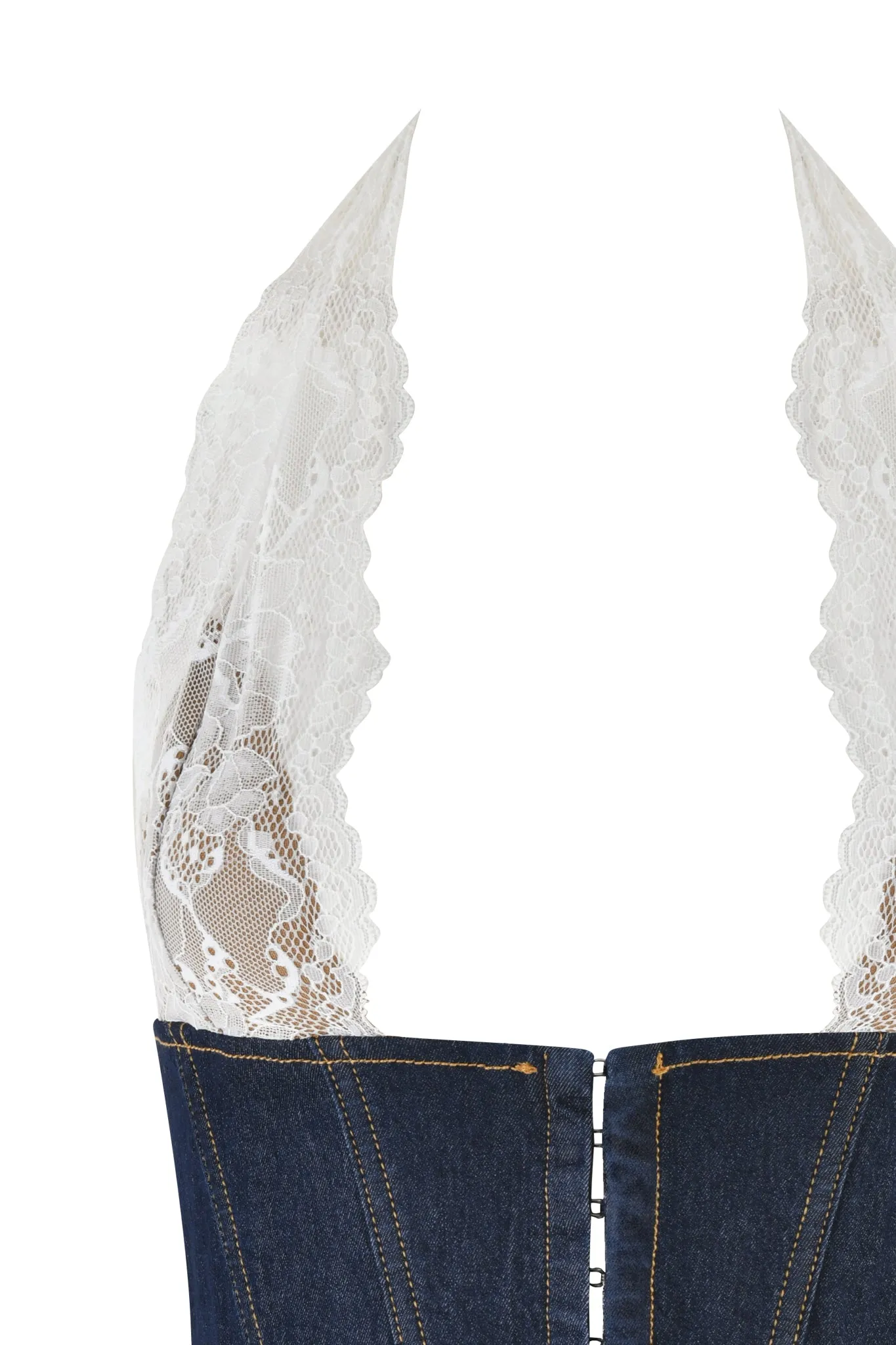 ELLENA CORSET - BLUE : DARK WASH
