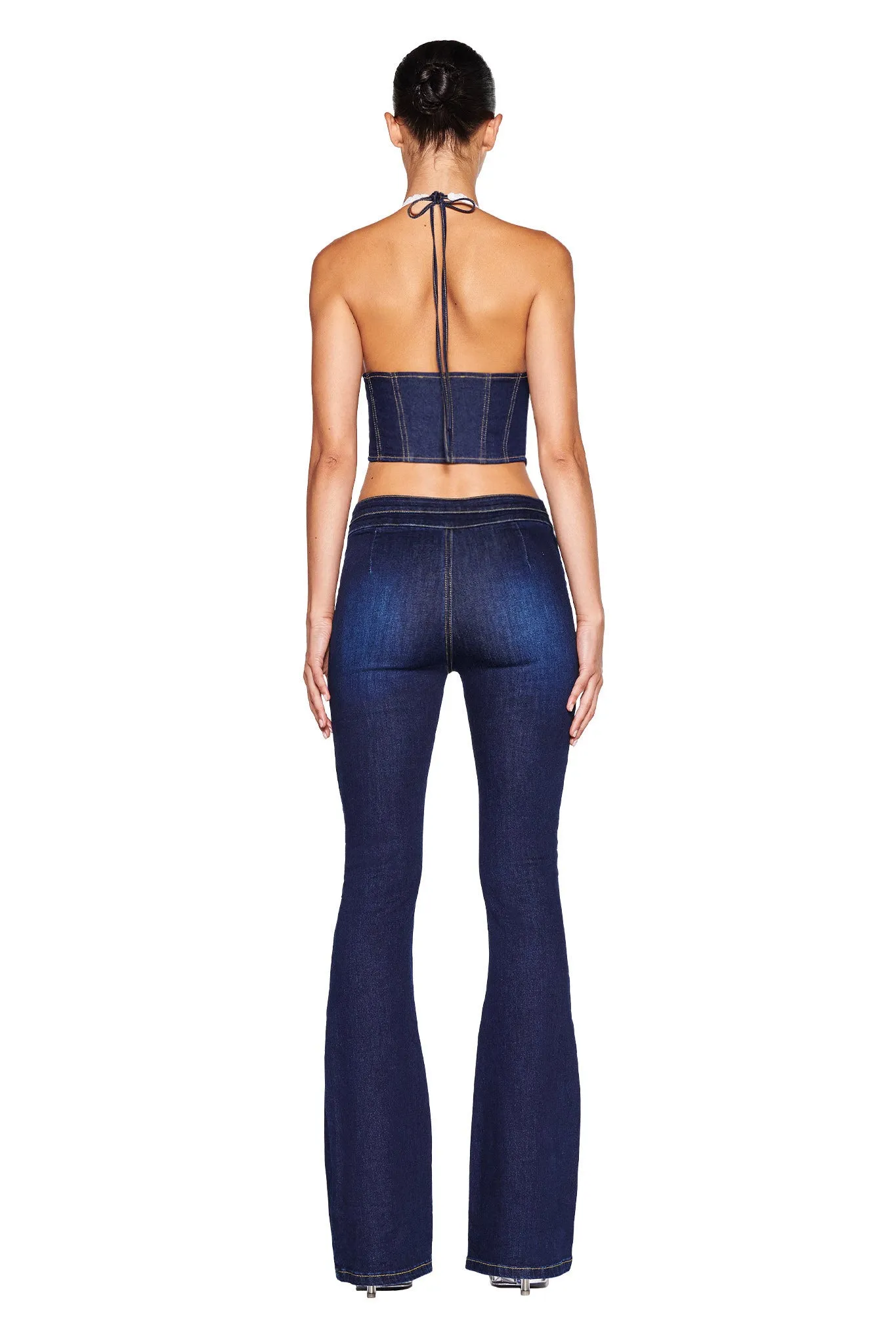 ELLENA CORSET - BLUE : DARK WASH