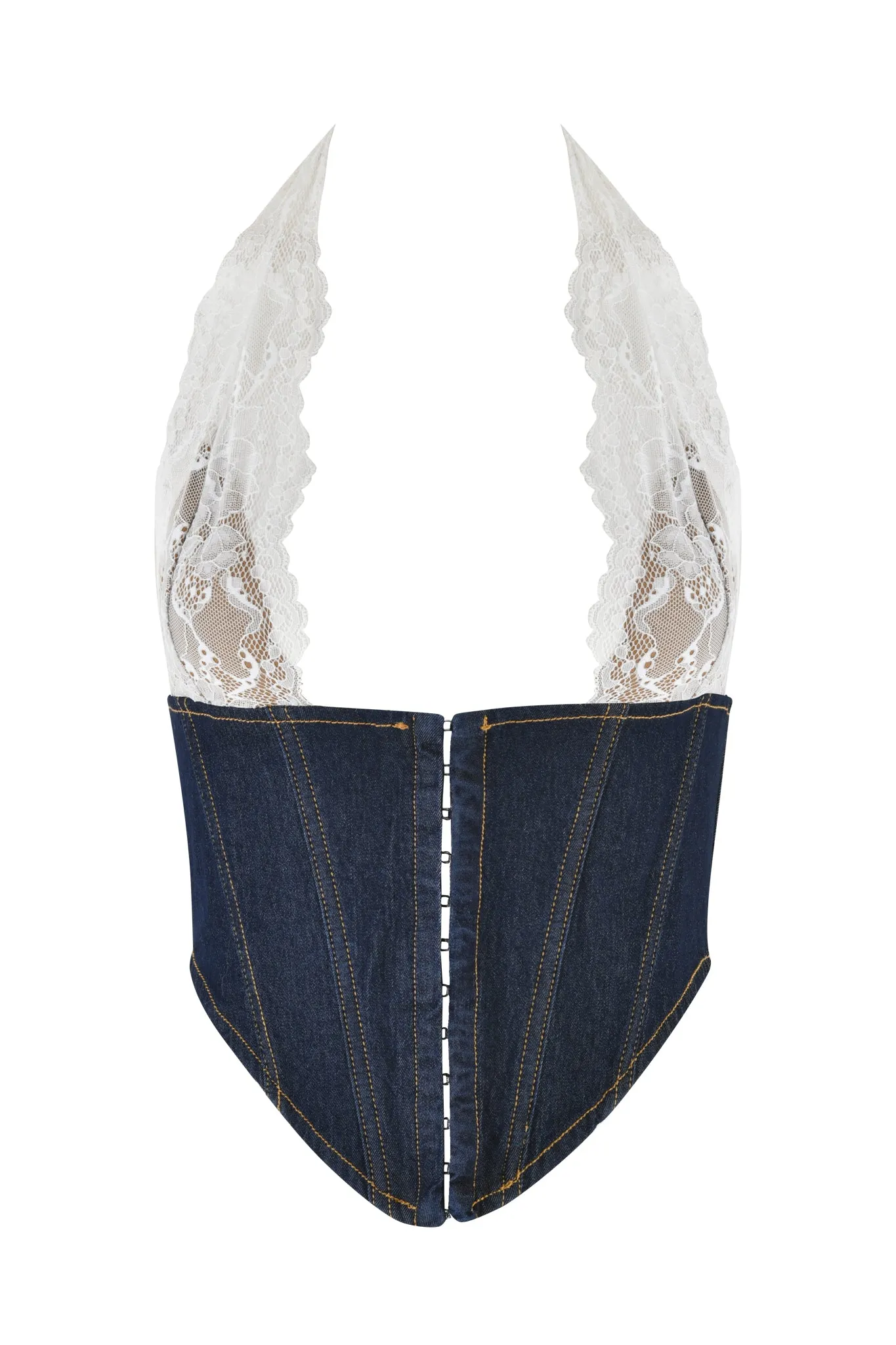 ELLENA CORSET - BLUE : DARK WASH