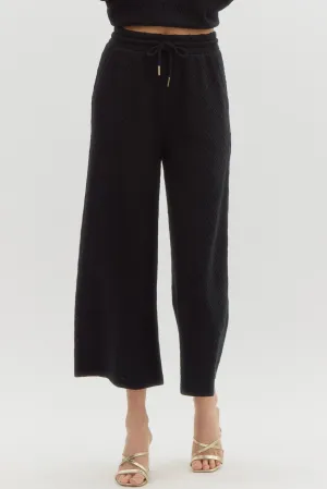 Embossed High Waist Pants