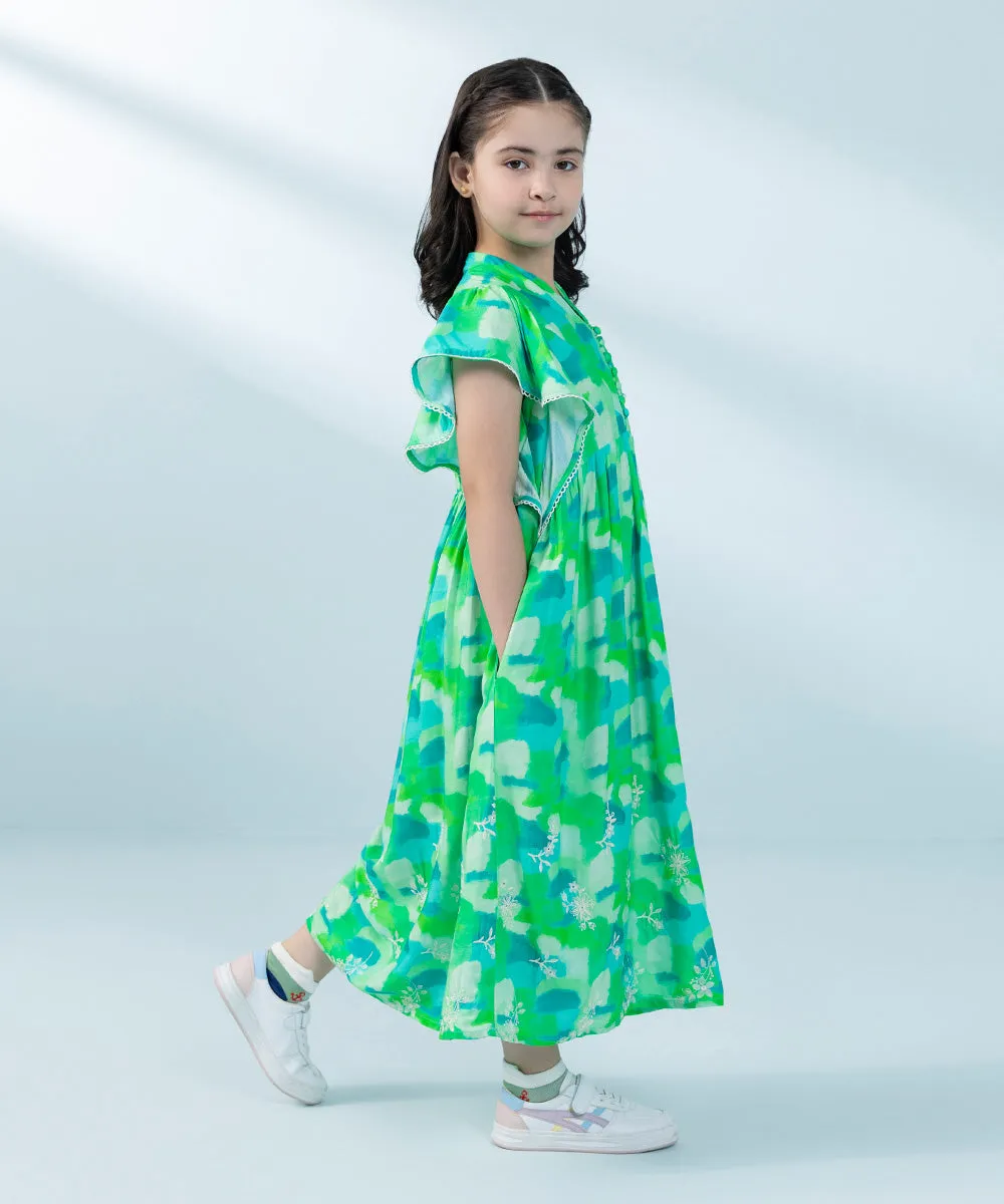 Embroidered Arabic Lawn Dress