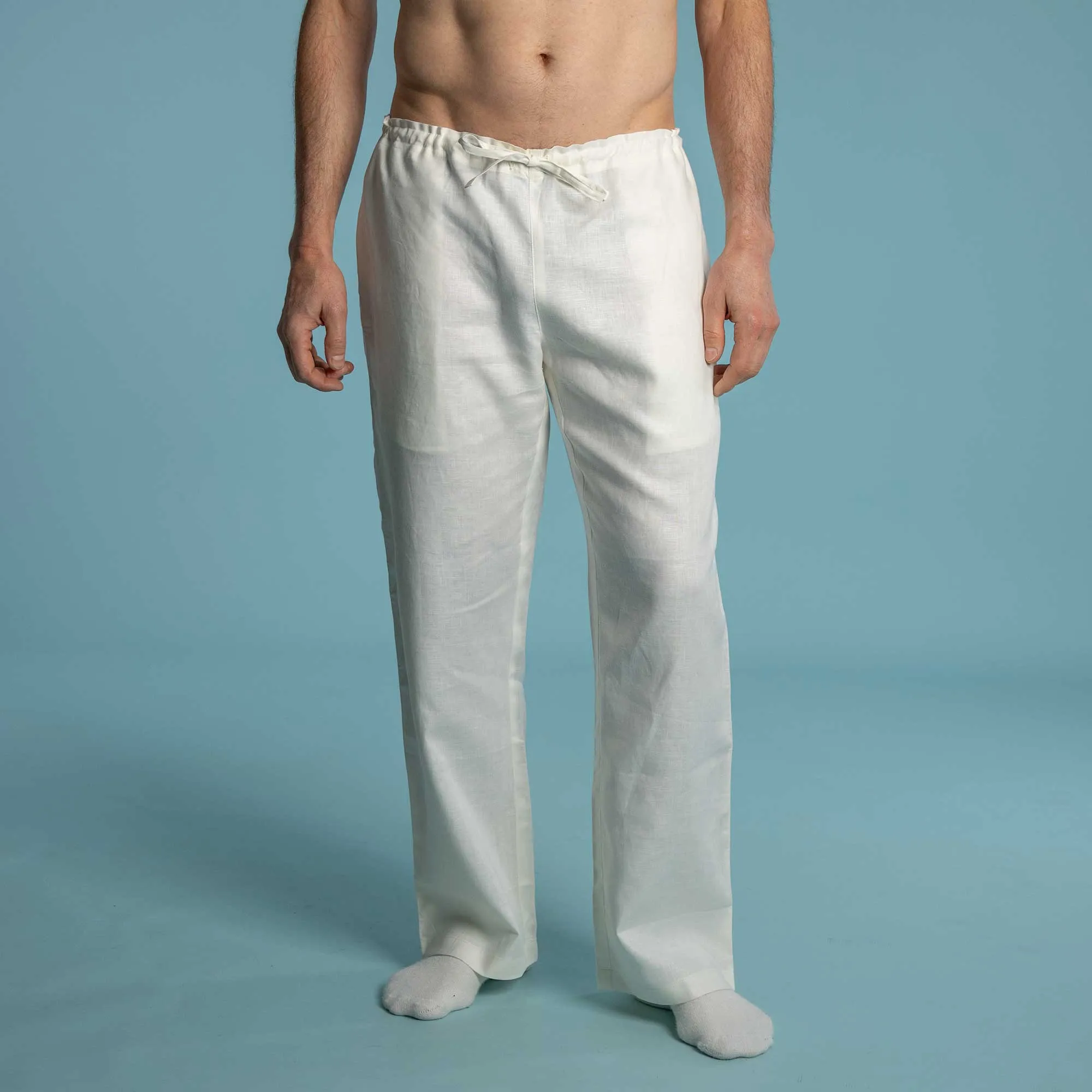 EMERALD COAST 100% Organic Linen Meditation Pants (Elastic-Free) (Closeout - Final Sale)
