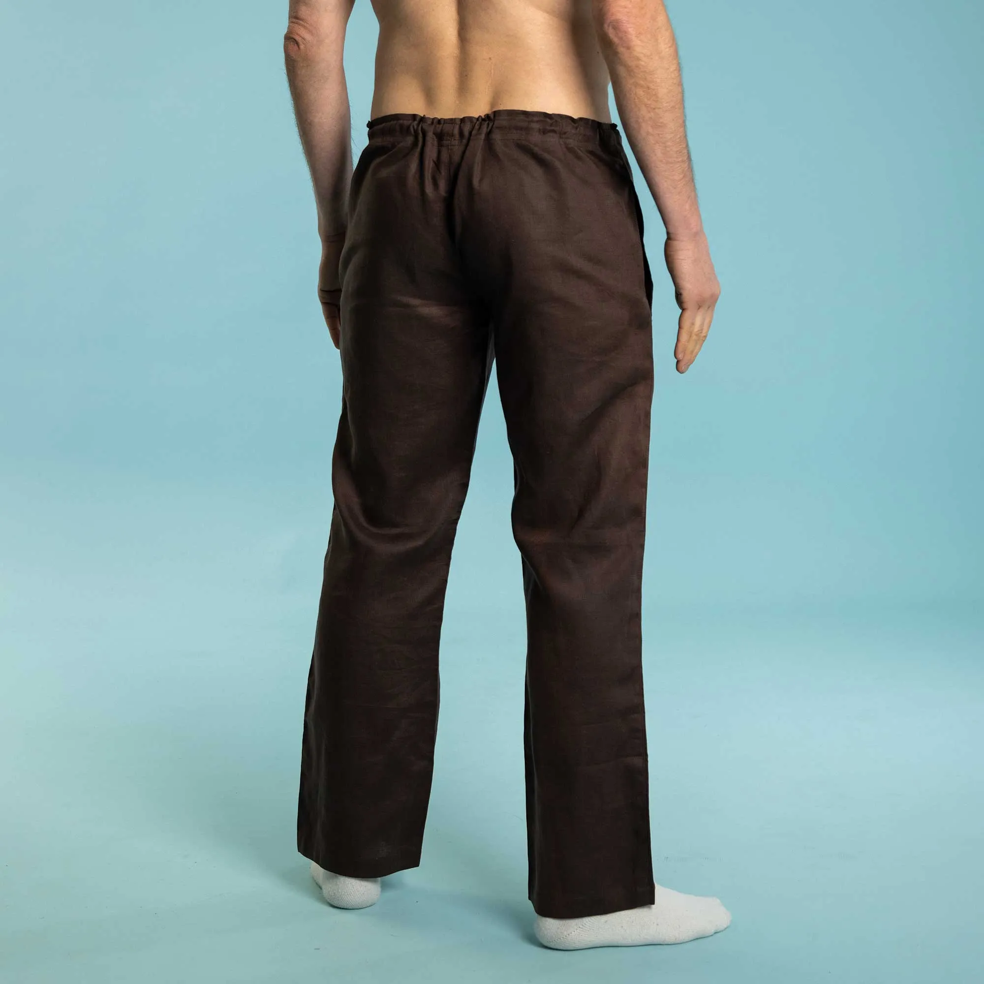 EMERALD COAST 100% Organic Linen Meditation Pants (Elastic-Free) (Closeout - Final Sale)