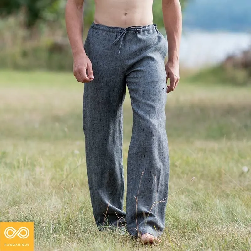 EMERALD COAST 100% Organic Linen Meditation Pants (Elastic-Free) (Closeout - Final Sale)