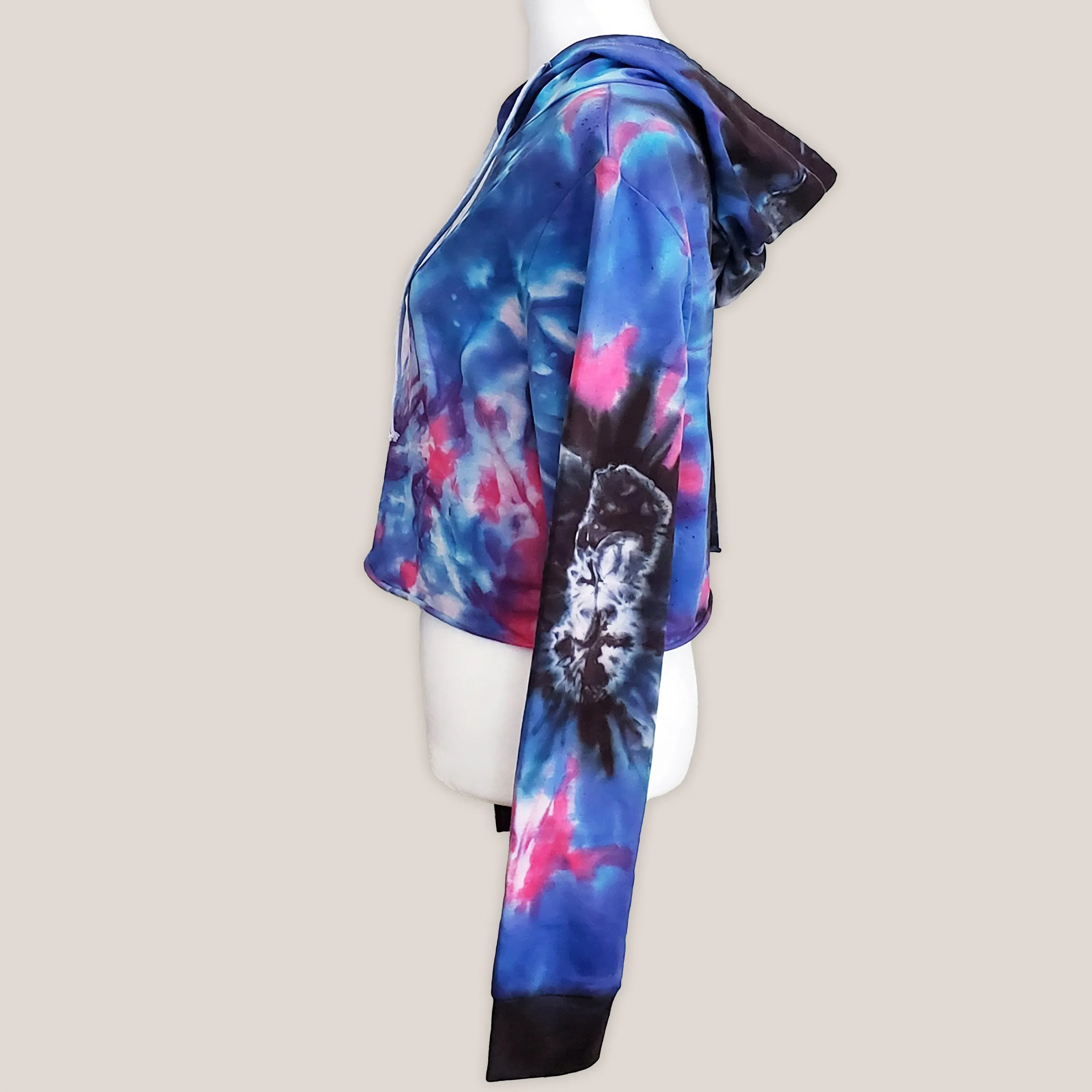 Ethereal Tie Dye Hoodie Crop Top
